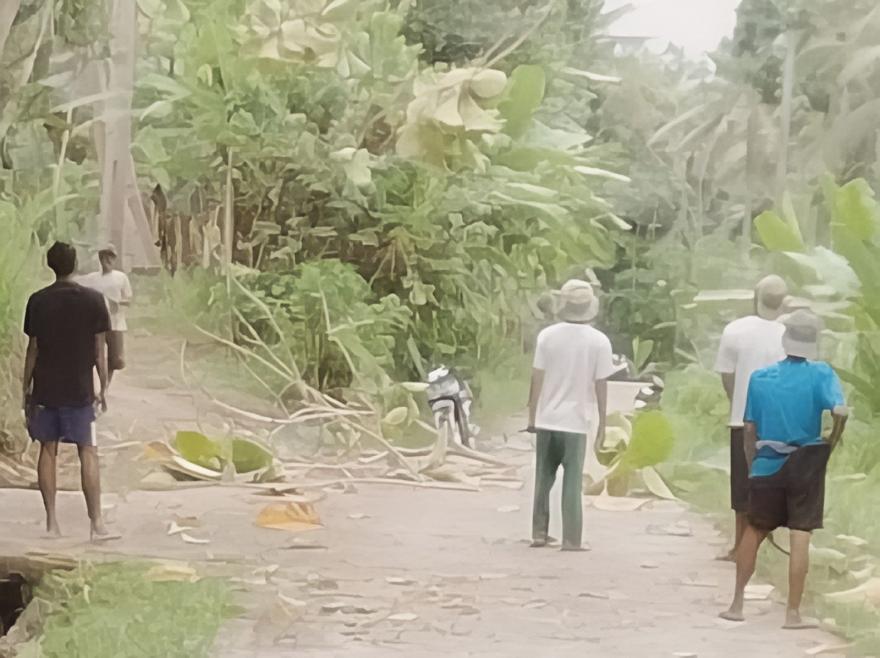 Guyub Rukun Kerja Bakti Masal Warga Beberapa Padukuhan di Kalurahan Margosari 